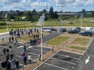 EverGen Sunna Design sur le parking de l'usine HDF Energy