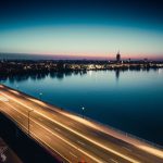 Bordeaux vu du haut du pont saint jean