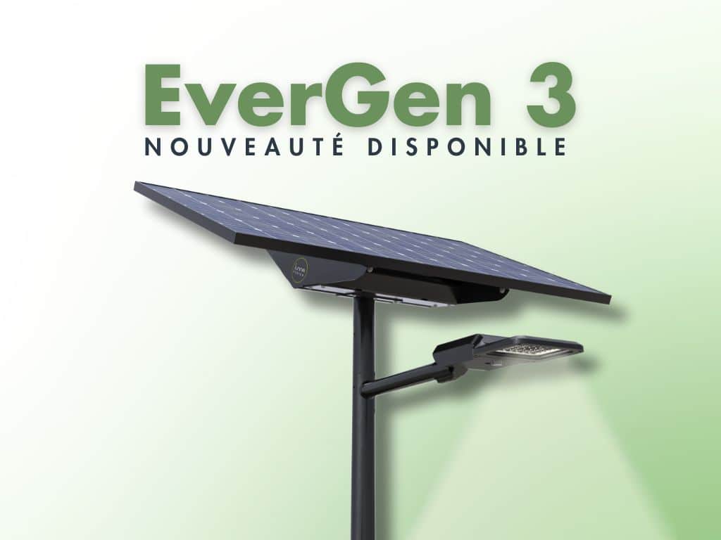 Nouvau lampadaire haute puissance Sunna Design, EverGen 3