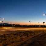 Lampadaire solaire EverGen installé à Santa Fe sur une voirie nouvellement aménagée
