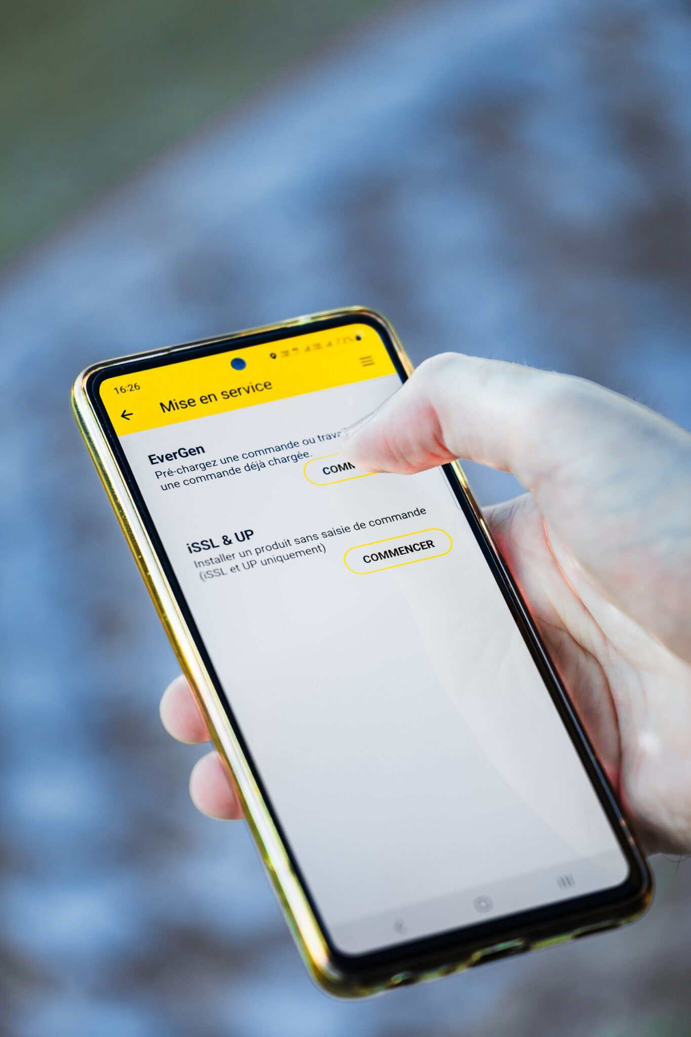 Sunnapp application mise en service