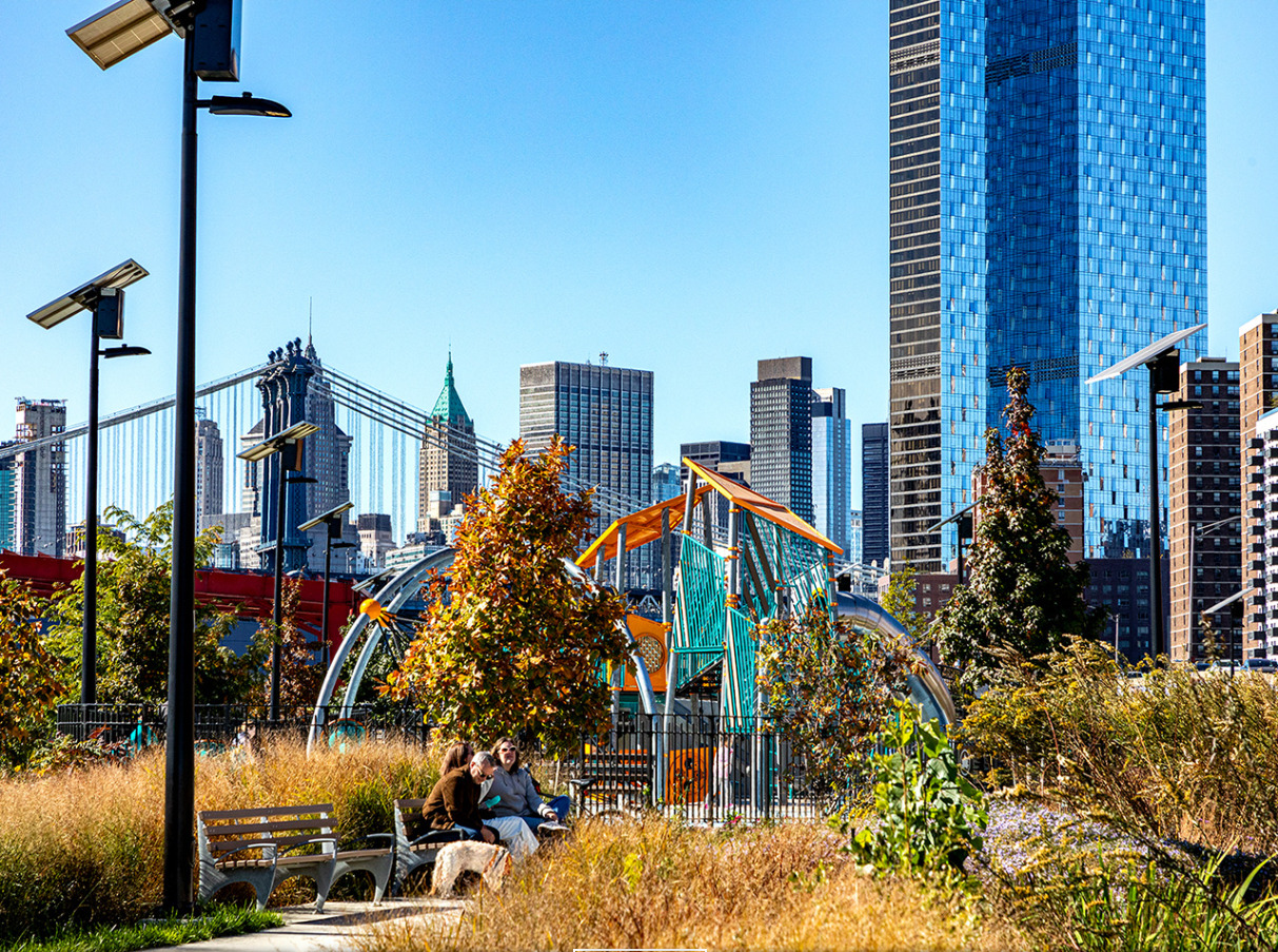 Parc New York lampadaire solaire autonome