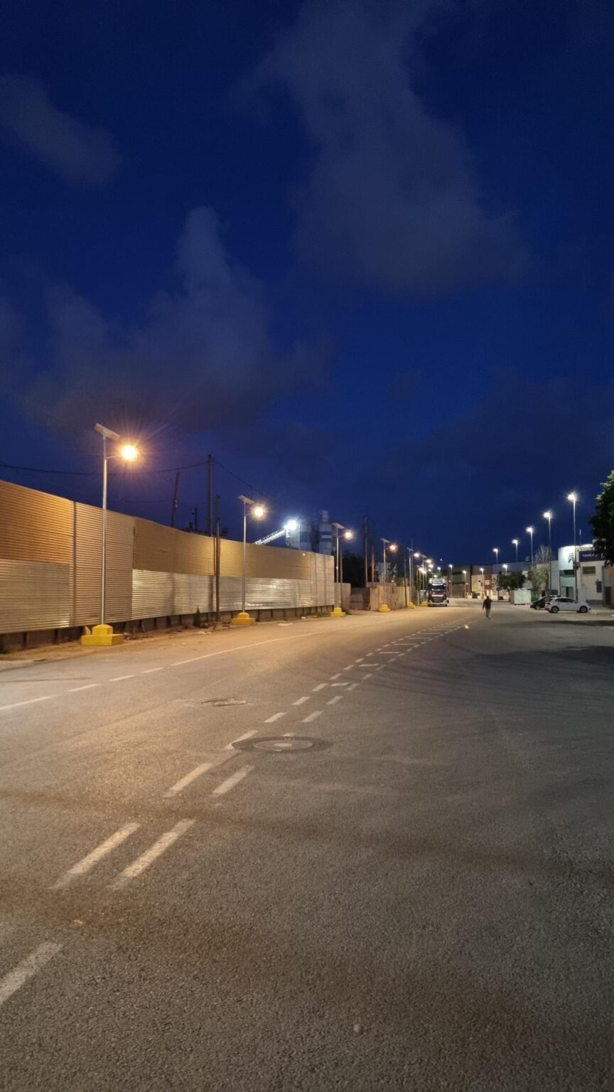 2clairage solaire route Valence