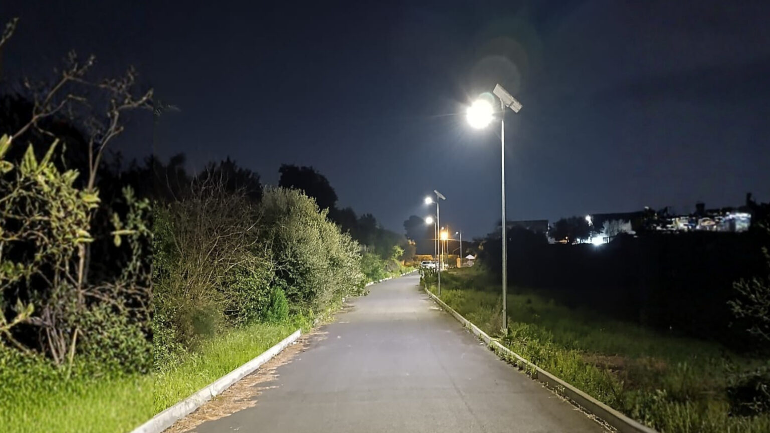 Lampadaire Solaire route Italie